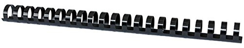 Unbekannt PRODUCTS 20242215-05 Plastikbinderücken 50 Stück DIN A4 22mm (210 Seiten) Binderücken Bindungskämme Plastikbindung Kunststoff Farbe: Schwarz