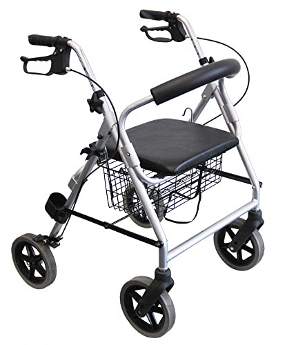 Trendmobil Leichtgewichtrollator LR 53 nur 6,7 kg Rollator inkl. Korb und Stockhalterung - Pannensichere PU Bereifung