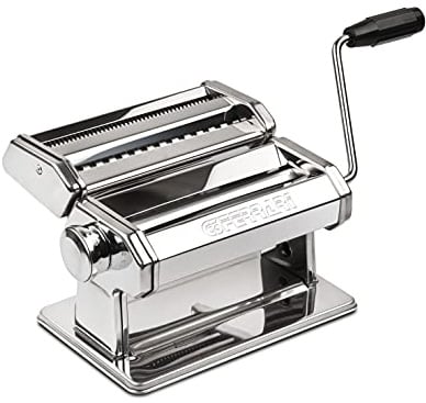 G3 Ferrari G20124 Blättern Easy Nudelmaschine, Edelstahl, Rollen 18 cm aus Aluminium, manuell