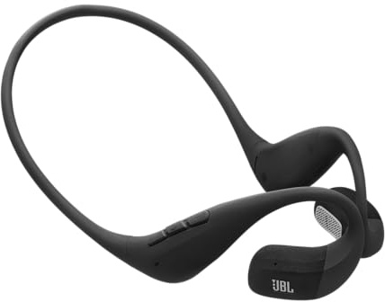 JBL Endurance Pace Open-Ear-Sport-Kopfhörer mit Bluetooth, Schwarz/Grau | 10 Stunden Akkulaufzeit, Leichter Titan-Memory-Wire-Nackenbügel, IP68 Wasser-/Staubschutz, JBL OpenSound-Technologie