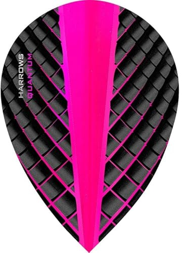 THOR-SPORTS Harrows Quantum Flights Slim/Pear/Kite/Standard in diversen Farben (Pear 1 Set, Pink)