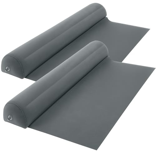 Lilian&Gema 2er Pack Rausfallschutz Bett Reise Aufblasbar, Bettschutzgitter Aufblasbarer Rausfallschutz Aufblasbar 140 cm für Kinder & Baby (Grau)