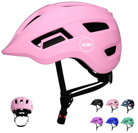 XJD Fahrradhelm Kinder, Kinderhelm für 2-8 Jahre Mädchen und Jungen, Skaterhelm Baby Verstellbar, Helm Fahrrad Kleinkind für Roller Scooter, Sporthelm (Rosa, S)