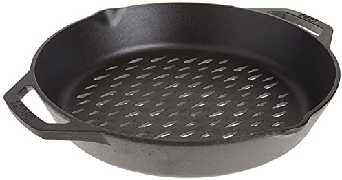 Lodge Grillkorb aus Gusseisen mit zwei Griffen, 30,5 cm