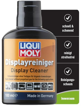 LIQUI MOLY Displayreiniger, Art.-Nr. 21634 I 100ml streifenfreier Bildschirmreiniger für Auto-Display, Monitor, Smartphone, empfindliche Kameras etc. I Auslaufsicherer Screen Cleaner für unterwegs