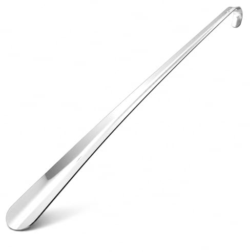 Premium Schuhanzieher Metall 70 cm – extra stabiler langer Schuhlöffel | robust, ergonomisch & rückenschonend | edles Design für Damen & Herren