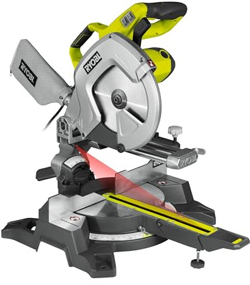 Ryobi 2000 W Kappsäge und Gehrungssäge EMS254L (Säge mit Sägeblatt, Zubehör) 5133001202