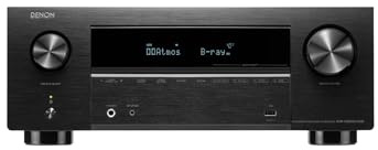 Denon AVR-X2800HDAB 7.2-Kanal AV-Receiver, HiFi Verstärker mit Dolby Atmos, DTS:X, 6X HDMI 2.1 (8K) Eingängen und 2 Ausgängen, Bluetooth, DAB, WLAN, AirPlay 2, HEOS Mulitroom, Alexa kompatibel