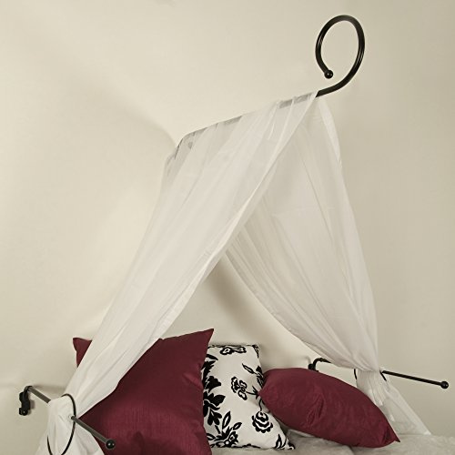 Himmelbett-Set Baldachin Betthimmel Himmelstange weiß