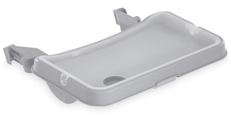 hauck Alpha Tray - 2-teiliges Essbrett & Tisch für Alpha Hochstühle - Grey/Grau