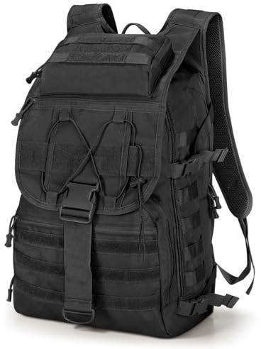 SHANNA Militärrucksack 35L/50L Armee Rucksack Molle, Hohe Kapazität Trekkingrucksack Wanderrucksäcke Assault Pack Taktischer Kampfrucksack für Outdoor Camping 3 Tage Bug Out Go Bag Angeln Jagd
