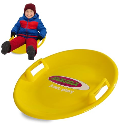 JAMARA -Snow Play Rutschteller 60cm-Haltegriffe an beiden Seiten, langlebiger, robuster Kunststoffkörper, Leichtgewicht mit nur 555 g