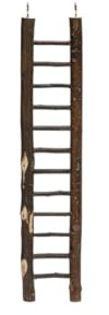 Karlie Leitern, Vogelspielzeug, 12 Stufen, Holz, Natur, 50x10 cm