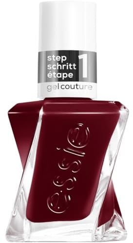 Gel by Essie Nagellack, langanhaltender Nagellack mit glänzendem Finish, Professionelle Nagellackfarbe, ohne UV-Licht & bis zu 15 Tage Halt, Gel by essie, Farbe: Nr. 360 spiked with style, Dunkelrot