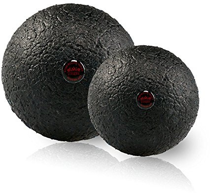diMio Epp Hartschaum Massageball Zur Selbstmassage Faszien Ball Faszienball in 2 Größen (Schwarz, 10)