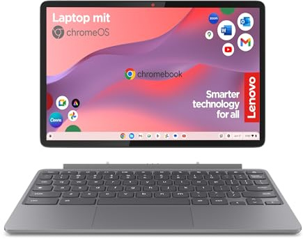 Lenovo Chromebook 2in1|Laptop |MediaTek |4GB RAM |128GB eMMC 5.1|45W USB-C | 10.95WUXGA Display | Touch | MediaTek Kompanio 838 | 4GB RAM | 128GB eMMC 5.1| ARM Mali-G57 MC3 Grafik |ChromeOS|QWERTZ|Grau