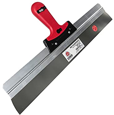 Schwan Flächenspachtel 500 mm | Blattstärke 0,4 mm , Breite 800 mm | Blatt Material Rostfrei | Fassadenspachtel 50 cm mit Softgriff |