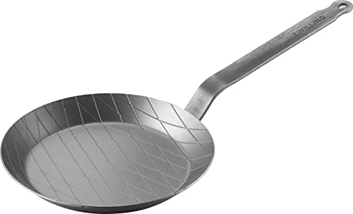 ZWILLING Forge Pfanne aus Eisen, 28 cm, Unbeschichtet, Geschmiedet, für alle Herdarten inkl Induktion, Backofen und Grill, Silber
