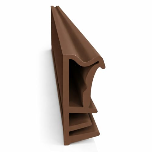 Fensterdichtung Flügelfalzdichtung Nutbreite- 5mm / Falz - 12 mm aus TPE hochwertige Holzfensterdichtung Fenster (Braun 10 m)