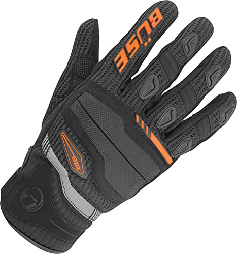Büse Fresh Motorradhandschuhe, schwarz/orange, 9