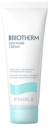 Biotherm Deo Pure Creme, alkoholfreie Deocreme, pflegendes Antitranspirant mit beruhigendem Kamille-Extrakt, wirksamer Schutz vor Schweißgeruch für sensible Haut, 75 ml