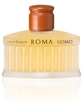 Laura Biagiotti Roma Uomo 75 ml, Eau de Toilette | Orientalisch-holzige Duftkomposition, Verführerische und würzige Noten, Ikonischer Flakon inspiriert vom Pantheon in Rom
