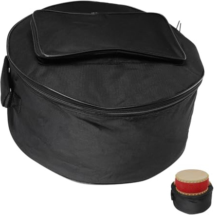 13-14 Zoll Snare Drum Tasche, Gepolsterte Schlagzeugabdeckung | Oxford Gewebe, Schwarz, mit Gurt, Tragbar, für Auftritte und Outdoor Einsatz