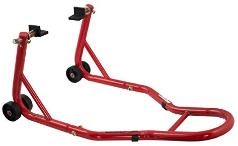 A-Pro Motorrad Vorderrad Wippe Chock Montageständer Rot Hinten Motorradhaltebuegel