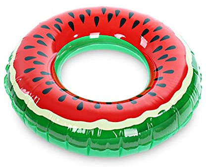 TSHAOUN Aufblasbarer Wassermelonen-Schwimmring Schwimmreifen Für Das Schwimmbad, Strand, Urlaub, See Oder Pool, Sommer Wasser Spielzeuge Schwimm Pool Ring