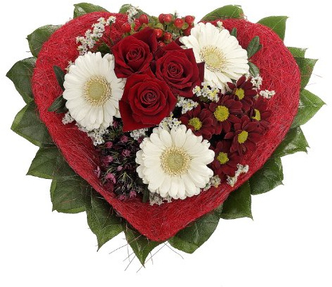 Dominik Blumen und Pflanzen, Blumenstrauß "Allerliebst" mit Rosen, Gerbera und Bartnelke