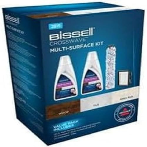 BISSELL Original Zubehör-Kit für CrossWave, Mehrflächen-Reinigungslösung, Walzenbürste, Mehrzweckbürste, Filter, Kompatibel mit CrossWave Pet Pro und Cordless Modellen, 2 x 1 L, 2815