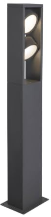 SLV ESKINA FRAME 75 | Stehleuchte, LED Außen-Beleuchtung für Wege, Eingänge, Outdoor Garten-Lampe, Außenleuchte | CCT switch 3000/4000K, IP65, 2400lm, 2x LED Inside, anthrazit