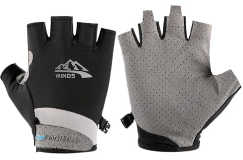 SUJAYU UV-Schutzhandschuhe Damen Herren, Fingerlose Fahrhandschuhe Angelhandschuhe Segelhandschuhe Kajakhandschuhe Paddelhandschuhe Ruderhandschuhe, UV-Handschuhe Sonnenhandschuhe