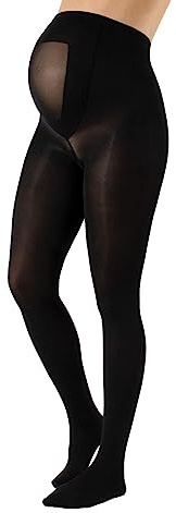 CALZITALY Umstandsstrumpfhose, Blickdichte Schwangerschaft Strumpfhosen | S, M, L, XL, XXL, 3XL, 4XL | 100 DEN | Made in Italy