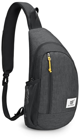 SKYSPER Brusttasche Schultertasche Leichte Sling Bag Herren Klein Schulter Tasche RFID-Schutz Crossbody Backpack Anti-Diebstahl Umhängetasche für Wandern Reise
