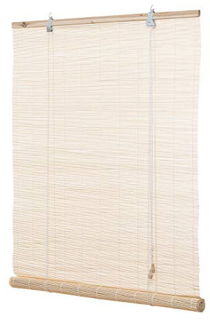Ventanara® Rollo Bambus Bambusrollo inkl Montagematerial (Natur, 60 x 160 cm)