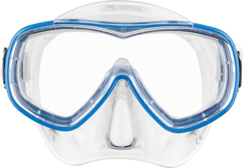 CRESSI Piumetta Kid Mask - Tauchermasken für Jungen, Transparent/Blau, 3/7 Jahre