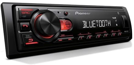 Pioneer MVH-230BT / MVH-S230BT 1-DIN Autoradio mit Bluetooth, USB, RDS und Freisprecheinrichtung in Schwarz