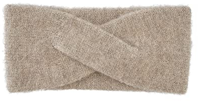NF NITZSCHE fashion - Stirnband für Damen - warm - kuschelig weich | viele Farben - onesize - Herbst - Winter - elastisch - Kopfband - Ohrenwärmer - Haarband - dekoratives Überkreuz-Design