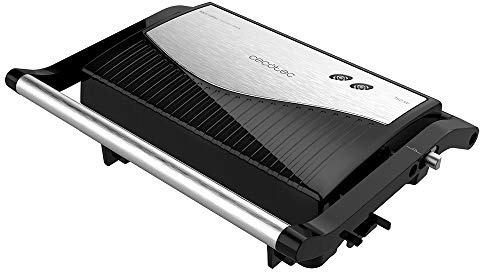 Cecotec Elektrogrill Rock'nGrill 1500 Rapid. 750 W, RockStone-Steinverkleidung, höhenverstellbare Deckplatte, Fettwanne, umweltfreundliche Verkleidung