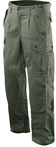 LEO KÖHLER Moleskin Kommando Hose Gewaschen, 10/54, Oliv