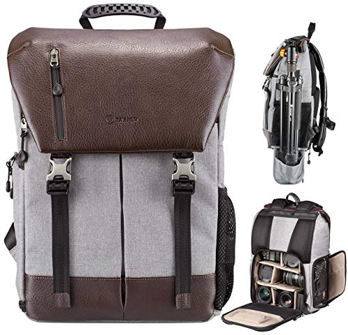 TARION Kamerarucksack Wasserdicht Fotorucksack Spiegelreflex Kameratasch Zertifizierte Schutzklasse: IPX5 Wasserdicht Kamera Rucksack mit Regenhaube für Damen und Herren