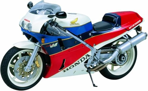 TAMIYA 300014057 - 1:12 Honda VFR 750R 1987 Motorrad, Silber, Mittel