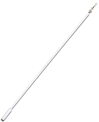 Schleuderstab transparent Stab aus transparentem Kunststoff mit Griff Zugstange Gardinenstab Länge 75 cm