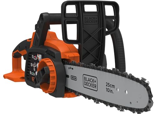 BLACK+DECKER Akku-Kettensäge Astsäge (18V Li-Ion-Akku, 25 cm Schwertlänge, 180 mm max. Durchmesser, geeignet für Holz- und Gartenarbeiten, ohne Akku und Ladegerät) GKC1825LB