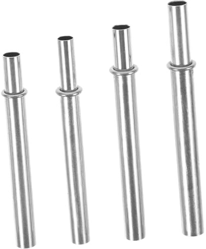 GAROZATION 4 Stück Reparaturset Für Angelruten Aus Edelstahl Mit Teleskopstangenverbinder Schnell Montierbar Für Spinnruten Angelausrüstung Zubehör Zur Mastreparatur