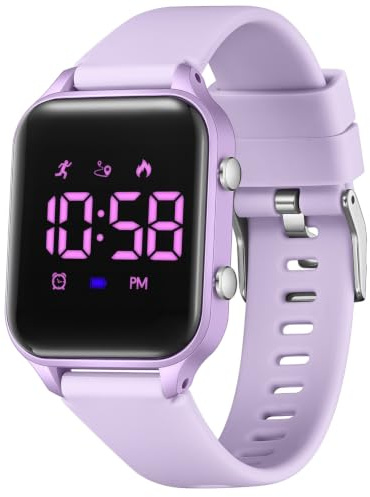 Timever Digitale Uhr Kinder Wasserdicht Armbanduhr Mädchen Jungen Stoppuhr | Sportuhr für Mädchen Jungen Licht Silikonarmband ohne App ohne Handy Digitale Uhr Alarm Timer Alltag Schule Freizeit Geschenk