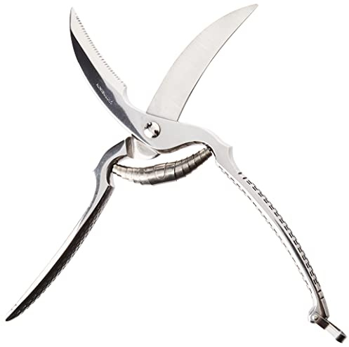 Victorinox Geflügelschere, Küchen-Schere, Extra Scharfe Klingen, Rostfreier Stahl, Metallgriff