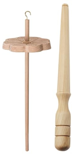Zasdvn Garnspindeln - Spinnroving Zu Garn Verarbeiten Handspindel - Holz-Zubehör für Handarbeiten, Webspindel & Strickzubehör für Webprojekte, Häkeln und Wollverarbeitung