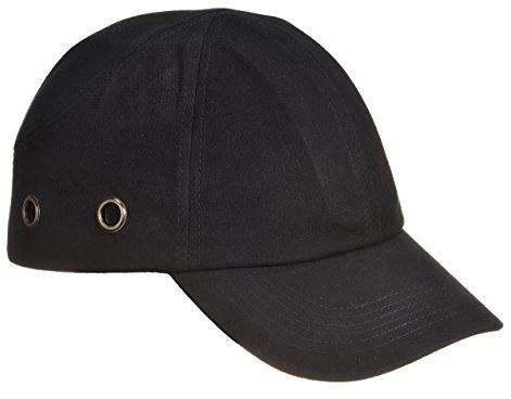 Portwest PW59 Sicherheitshelm mit Licht Verstellbare Stoßkappe Helm Schwarz